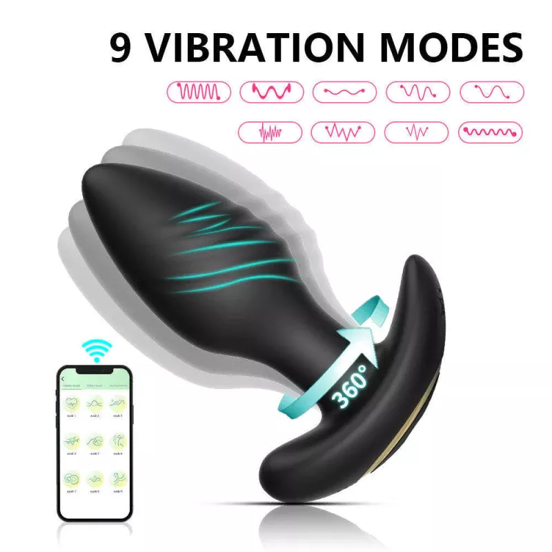 Nút Hậu Môn Rung Điều Khiển App Xoay 360 Độ (SP001) 53