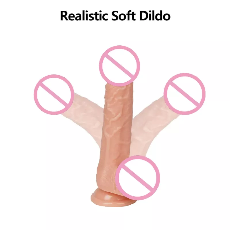 Dương Vật Giả Silicone 7.1 Inch Có Đế Hút (AL193) 95