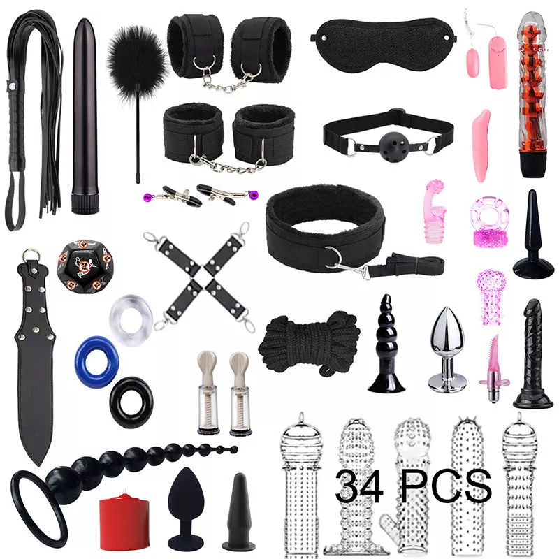 Bộ Đồ Chơi Bdsm 34 Món Cao Cấp Cho Cặp Đôi (BK002)