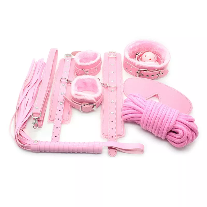 Bộ Đồ Chơi Bdsm 7 Món Da Pu Cho Cặp Đôi (BK-01)